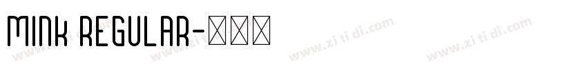 Mink Regular字体转换